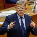 El president de la Generalitat valenciana, Ximo Puig, durante el Debate de Política General