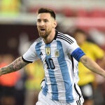 Leo Messi con Argentina.