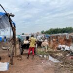 Imagen del campo de refugiados de Niamakoro.