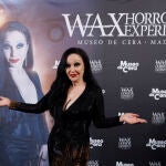 Alaska, durante la presentación de las nuevas esculturas del área temática Wax Horror Experience, este jueves en el Museo de Cera de Madrid.