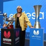 Wonny Geuer, la madre de los Hernangómez, en la presentación de la Liga Femenina Endesa