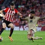 Oihan Sancet con el Athletic. EFE/ Luis Tejido