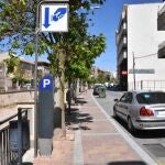 Imagen de uno de los parquímetros instalados en el municipio de Totana