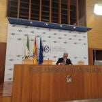 El Defensor del Pueblo Andaluz, Jesús Maeztu, en la presentación del informe sobre infancia y adolescencia 2021