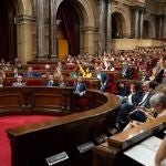 Votación del pleno del Parlament de las propuestas del Debate de Política General.DAVID ZORRAKINO - EUROPA PRESS30/09/2022