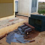 Imagen de un robo en un campo de la Comunidad Valenciana