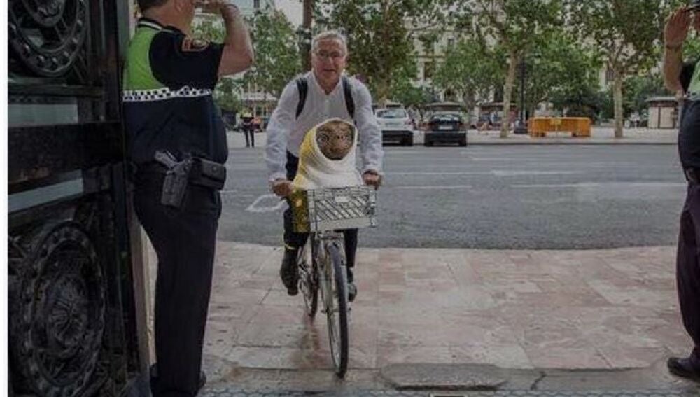 El alcalde de Valencia, Joan Ribó, se salta la ordenanza municipal y ...