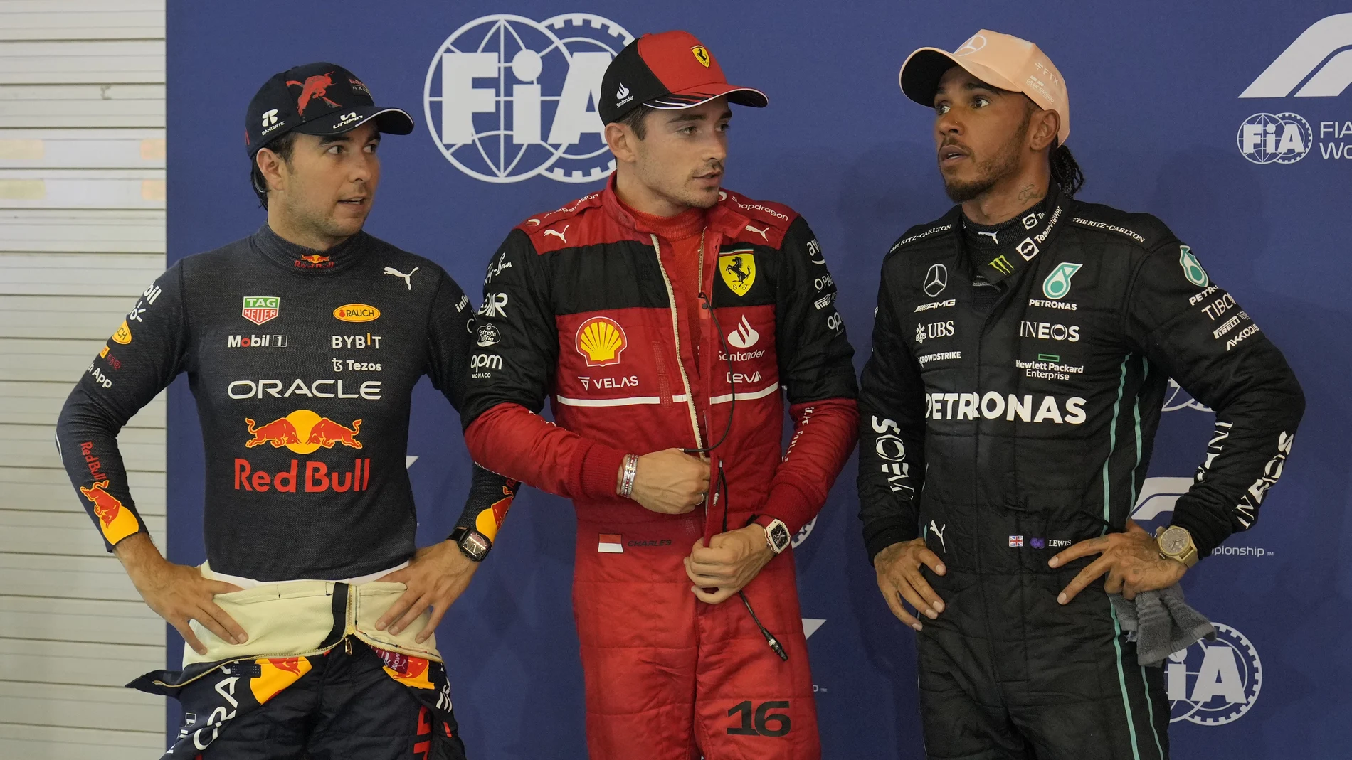 Charles Leclerc saldrá primero en parrilla por delante de Checo Pérez y de Lewis Hamilton