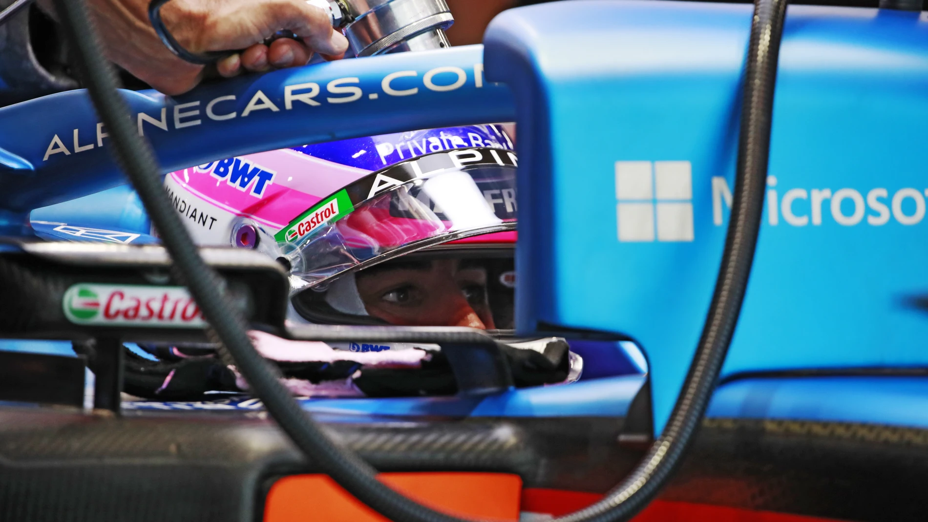 Fernando Alonso, en el Gran Premio de Singapur de F1