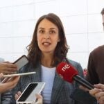 El alcalde de Valencia, Joan Ribó; la portavoz de Más Madrid en el Ayuntamiento de la capital, Rita Maestre, y el portavoz de Más País, Íñigo Errejón