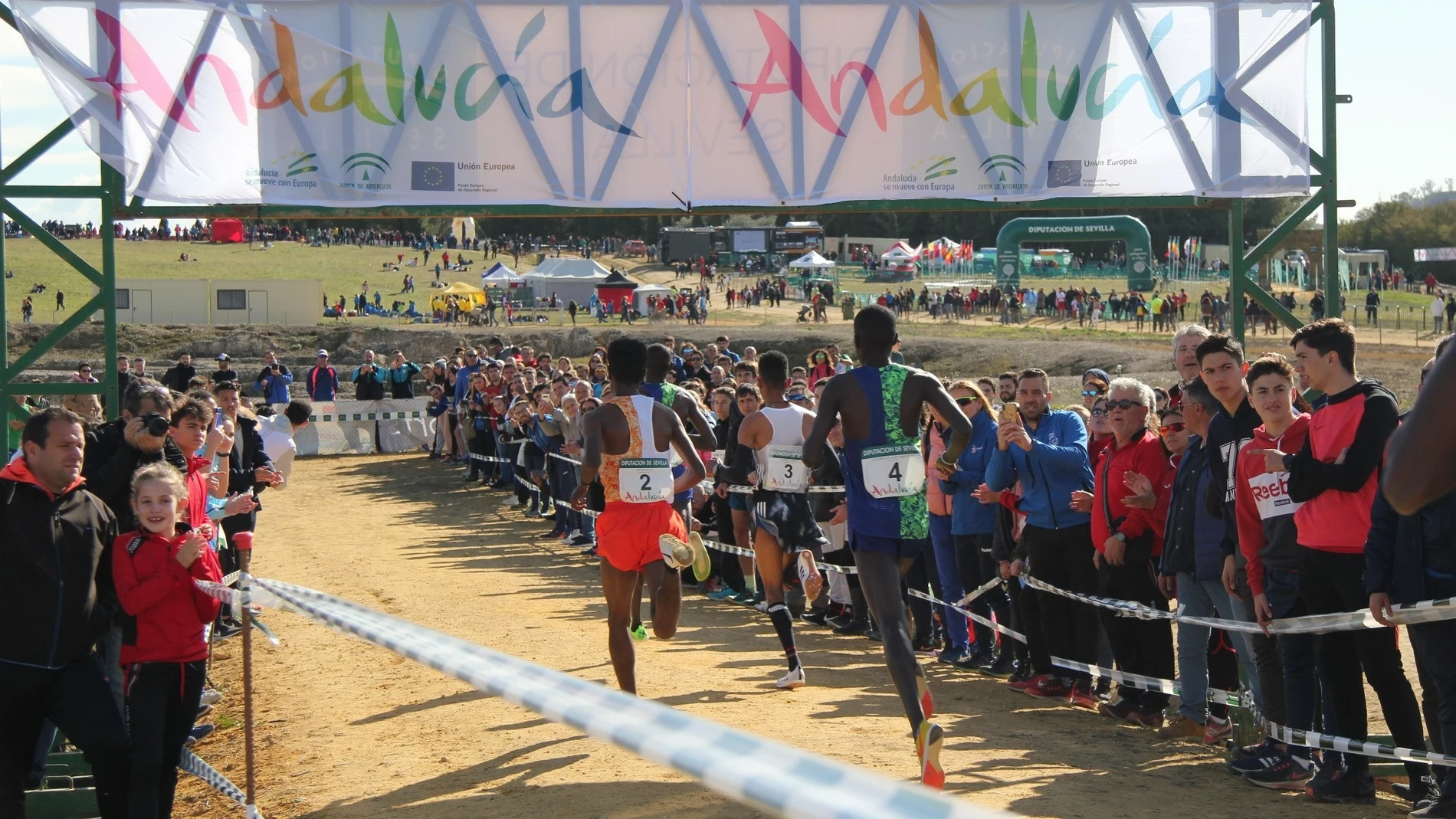 imagen del XXXVIII Cross Internacional de Itálica. JUNTA DE ANDALUCÍA
