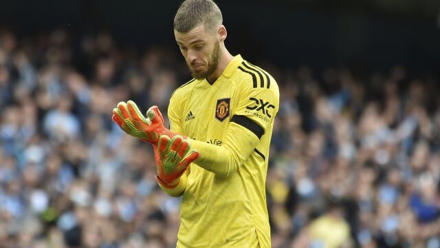 David de Gea con el Manchester United.