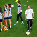 Jorge Vilda, durante un entrenamiento