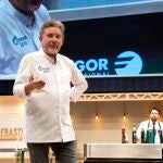Albert Adrià, durante su intervención en San Sebastián Gastronómika