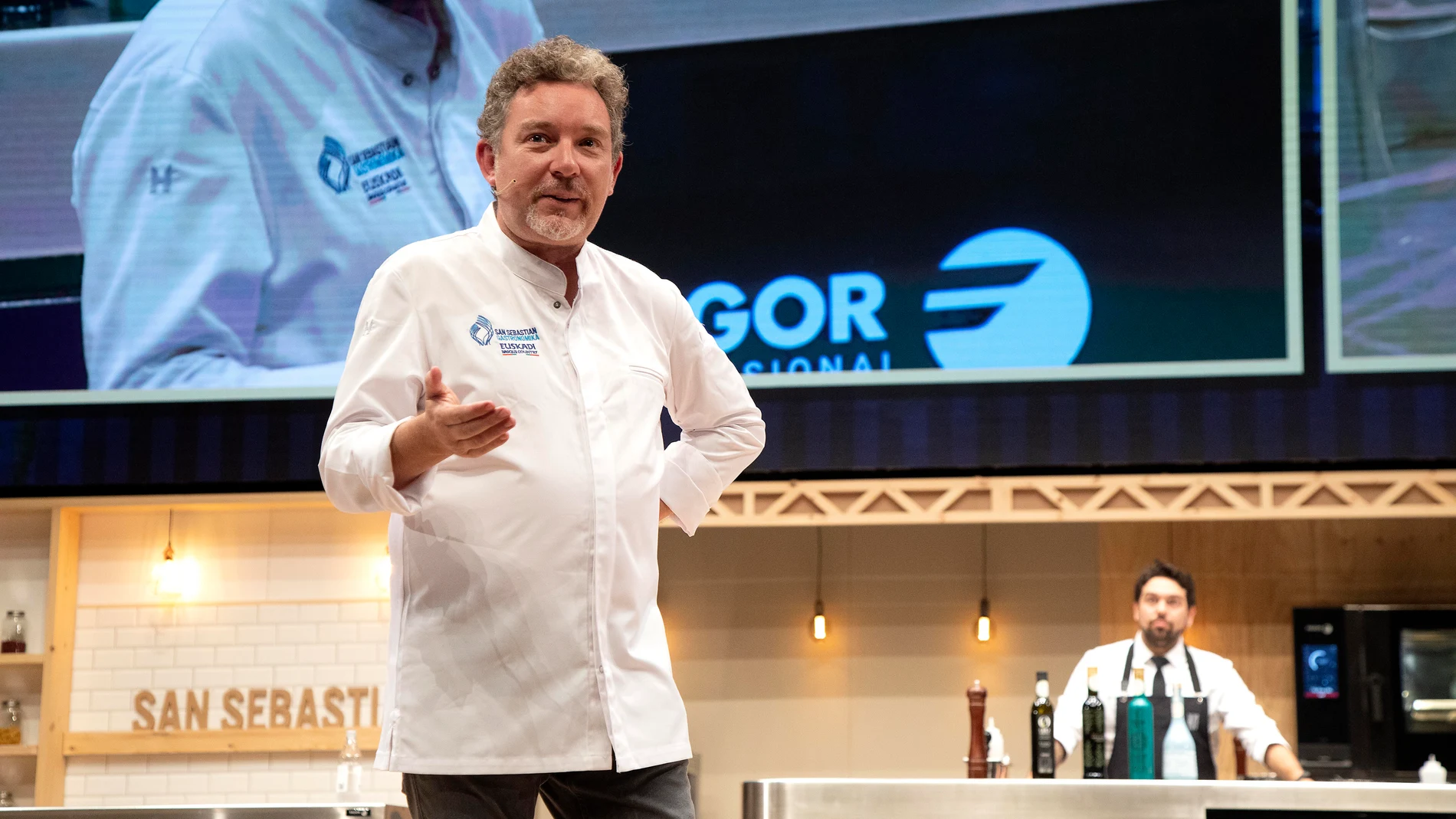 Albert Adrià, durante su intervención en San Sebastián Gastronómika