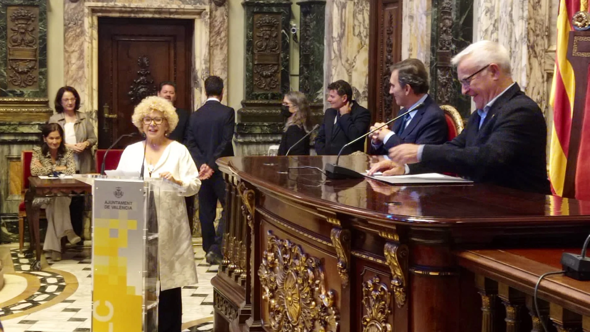La coreógrafa y bailarina Rosángeles Vallas ha hablado en nombre de los premiados