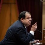 El conseller de Interior de la Generalitat, Joan Ignasi Elena, en el pleno del ParlamentDAVID ZORRAKINO - EUROPA PRESS