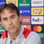 Julen Lopetegui en rueda de prensa.
