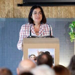 La ministra de Sanidad, Carolina Darias, en el acto institucional del "Día Mundial de la Salud Mental 2022", hoy miércoles en Madrid.