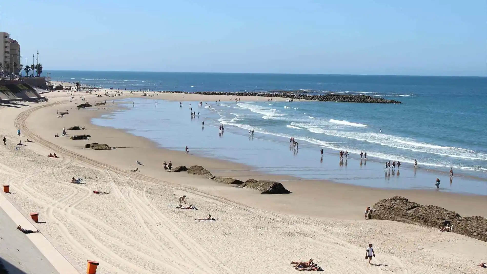 Playa de Santa María del Mar, en Cádiz