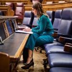 La ministra de Igualdad, Irene Montero, en el pleno del Congreso que debate este jueves el Proyecto de Ley para la igualdad real y efectiva de las personas trans y para la garantía de los derechos de las personas LGTB.