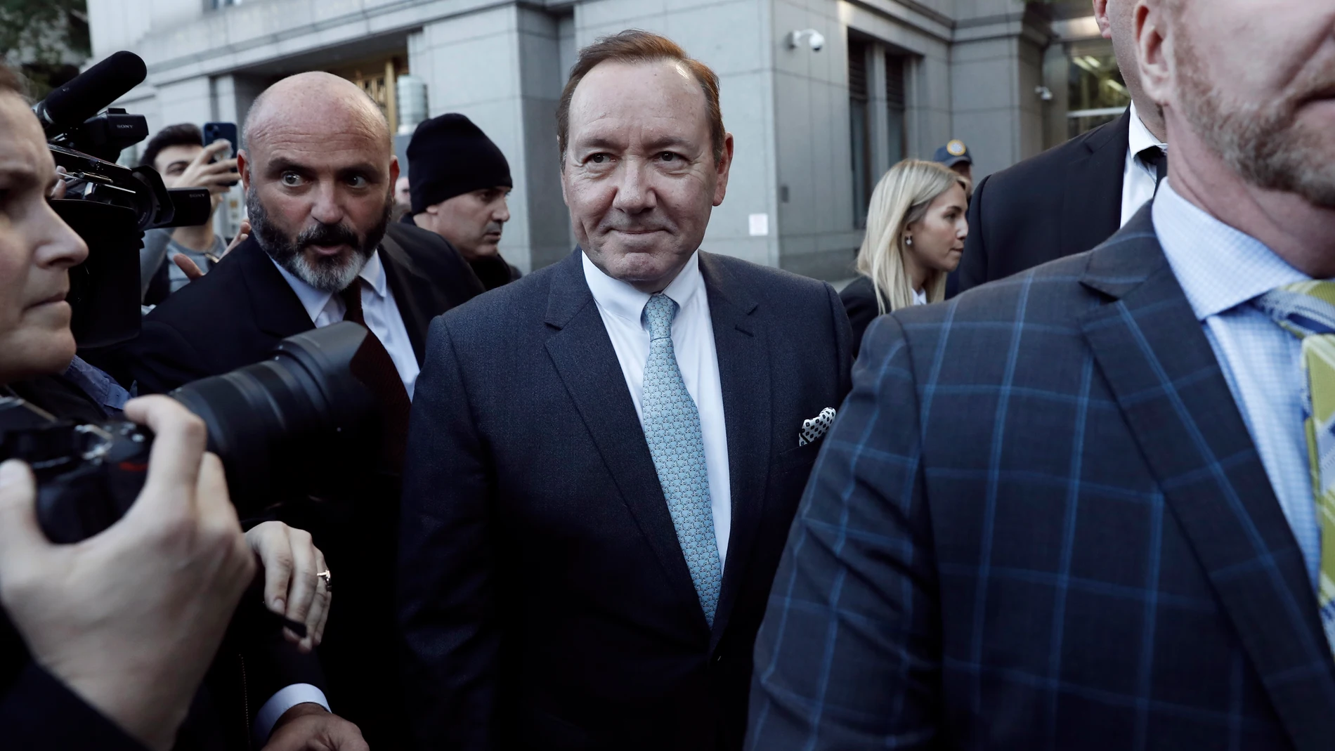 Kevin Spacey, a su llegada al tribunal federal de Nueva York