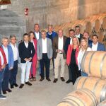 El consejero de la Presidencia, Jesús Julio Carnero, junto con los delegados territoriales de la Junta durante un encuentro en Burgos