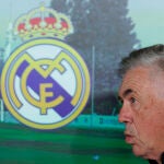El entrenador del Real Madrid Carlo Ancelotti en una conferencia de Prensa