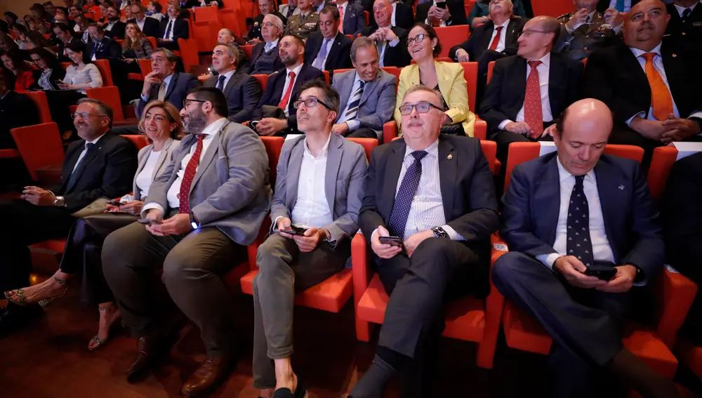Algunos de los asistentes al acto