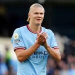 Erling Haaland con el Manchester City.