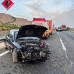 Herido un hombre tras ser atropellado en un accidente de tráfico múltiple en Orihuela