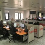 Imagen de la sala del Centro de Coordinación de Emergencias 112 Región de Murcia