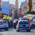 Imagen de la calle del accidente publicada por "Gibraleón Te quiero" en Facebook