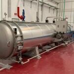 Máquina de autoclave para la inertización de los residuos