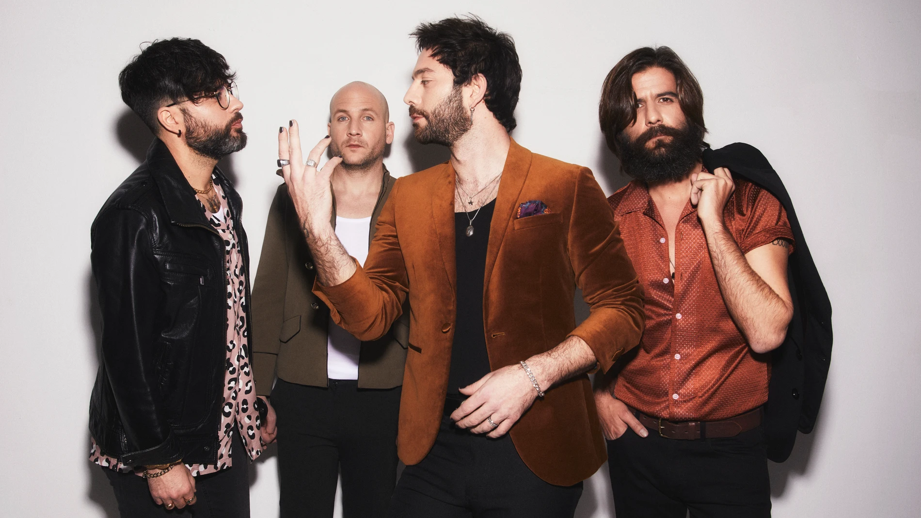 Desde la izda., los componentes de Viva Suecia: Jess Fabric, Fernando Campillo, Rafa Val y Alberto Cantúa