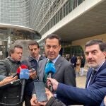 El presidente de la Junta de Andalucía, Juanma Moreno, este lunes en Bruselas
