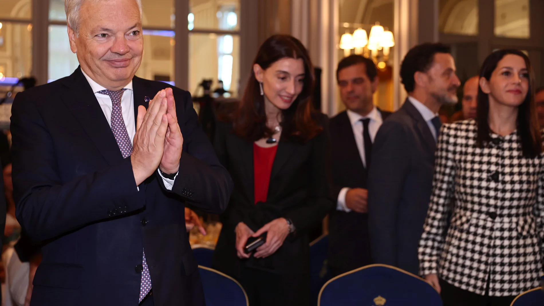 El comisario de Justicia de la UE, Didier Reynders, en su reciente visita a España