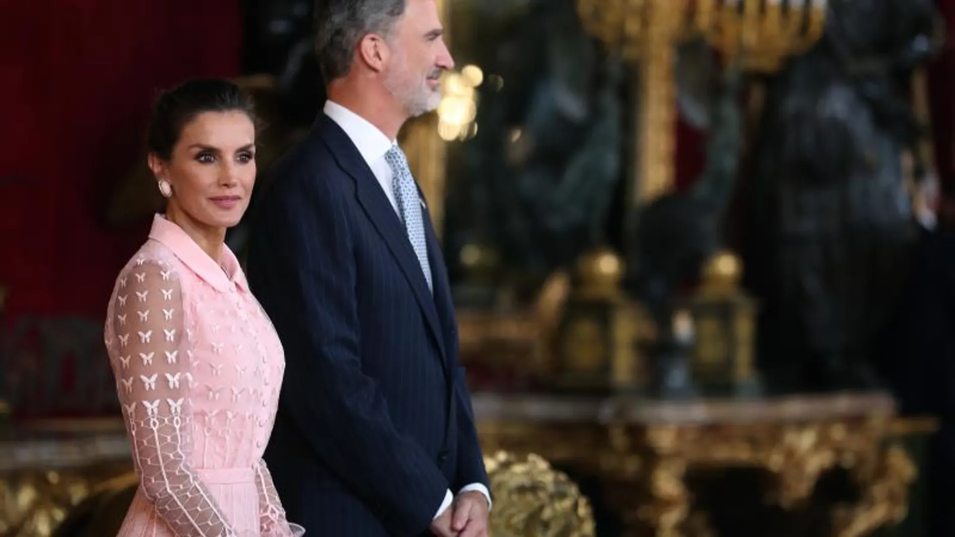 Los Reyes durante la recepción de 2019