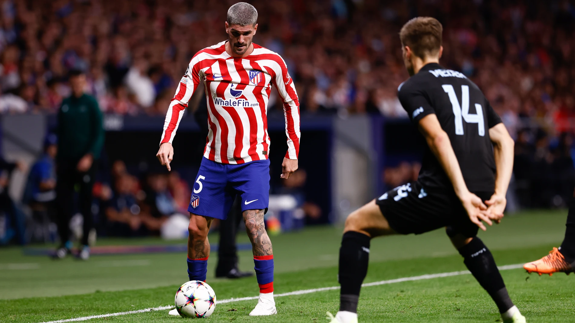 Rodrigo De Paul con el Atlético de Madrid.