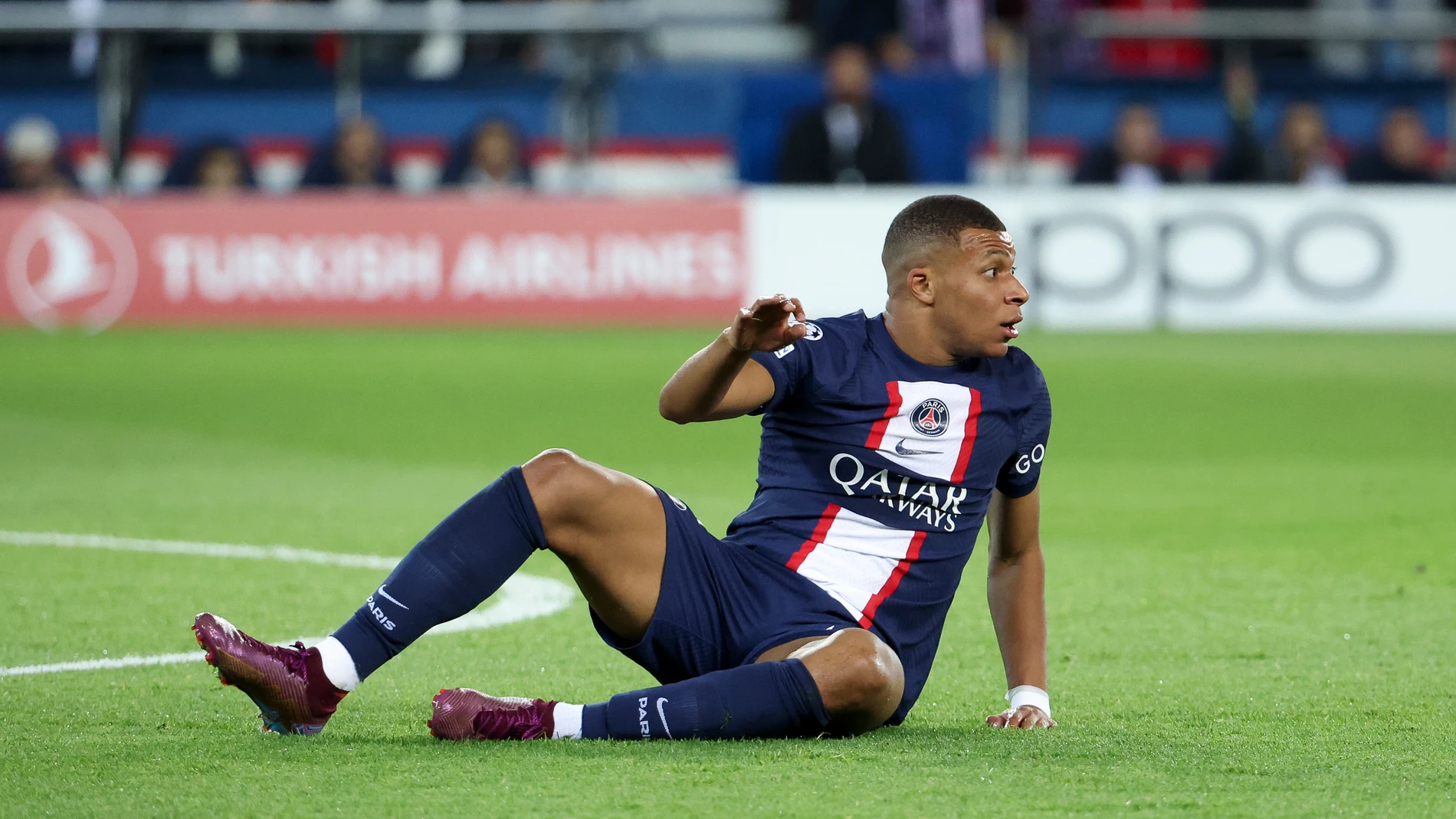 Mbappé en su último partido con el PSG