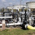 Punto de entrada del oleoducto Druzhba en la refinería de Szazhalombatta, Hungría