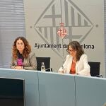 La teniente de alcalde de Derechos Sociales de Barcelona, Laura Pérez, y la consellera de Igualdad y Feminismos, Tània Verge.EUROPA PRESS13/10/2022