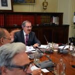 El vocal Rafael Mozo durante un Pleno extraordinario del Consejo General del Poder Judicial (CGPJ)