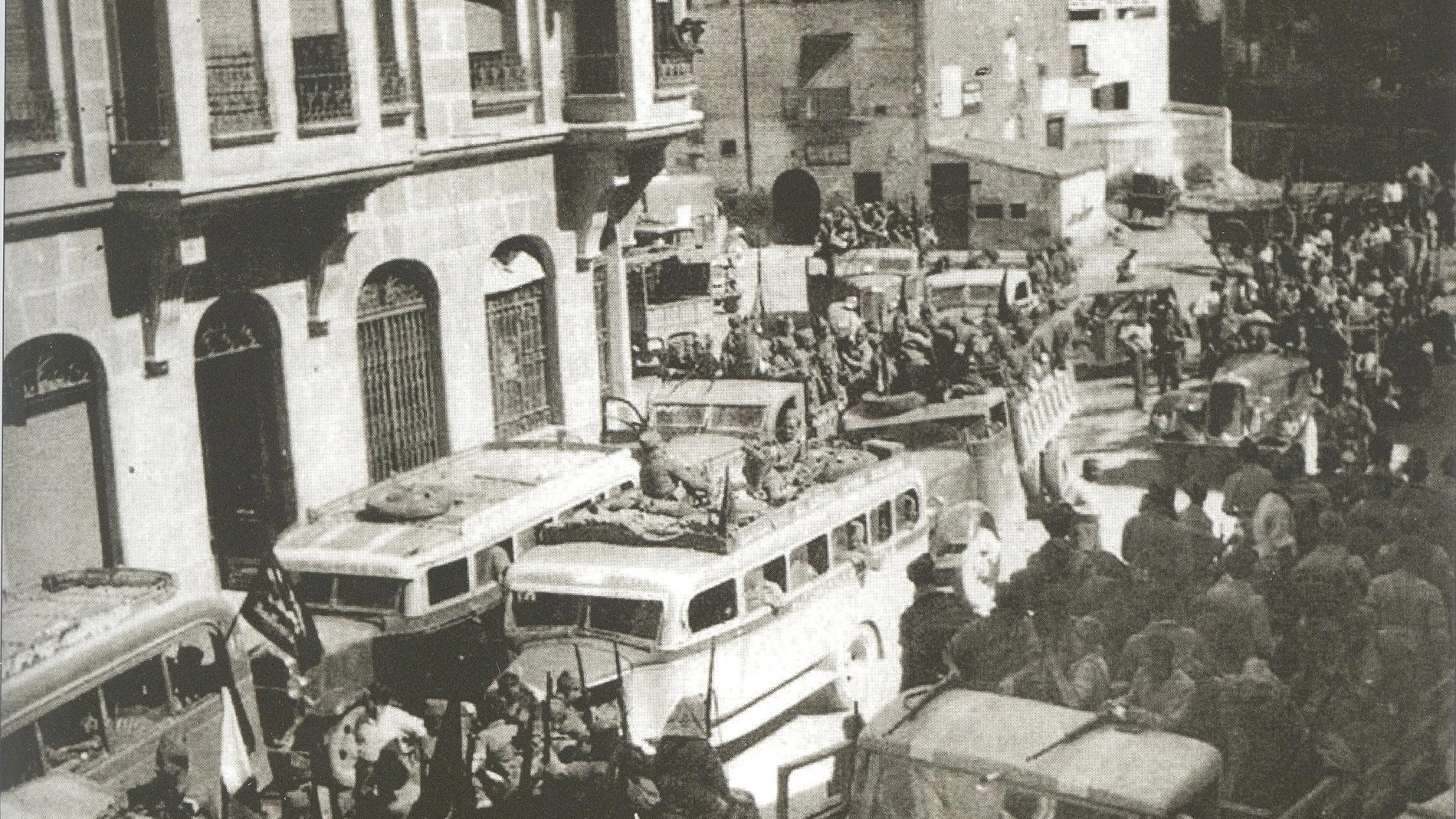 Milicianos en Barbastro