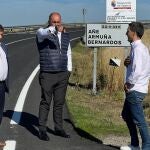 Miguel Ángel de Vicente visita las obras de carreteras en la provincia