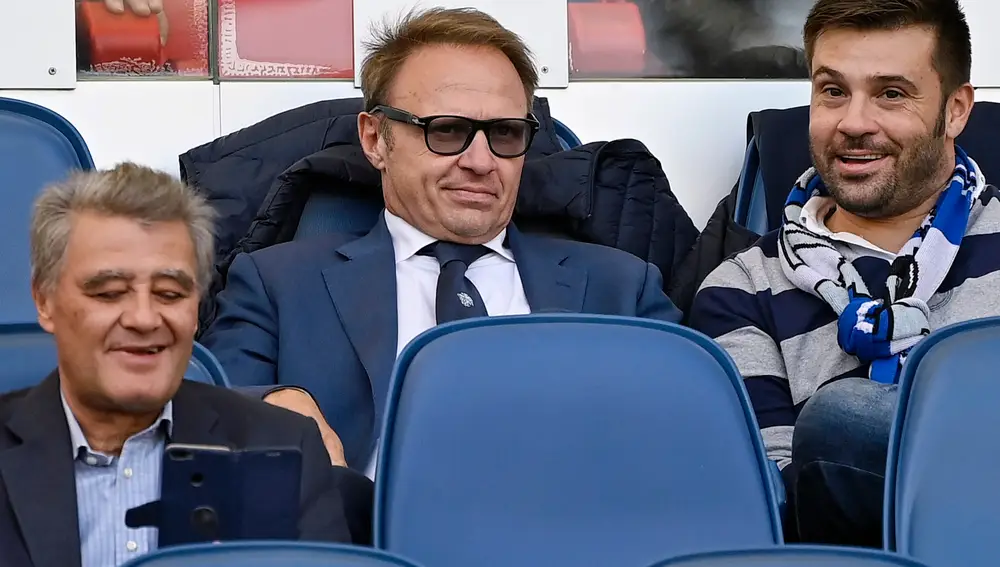 Francesco Lollobrigida en un partido entre el SS Lazio y el Udinese Calcio, en Roma