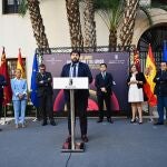 El presidente de la Comunidad, Fernando López Miras, en la presentación de la candidatura de San Javier