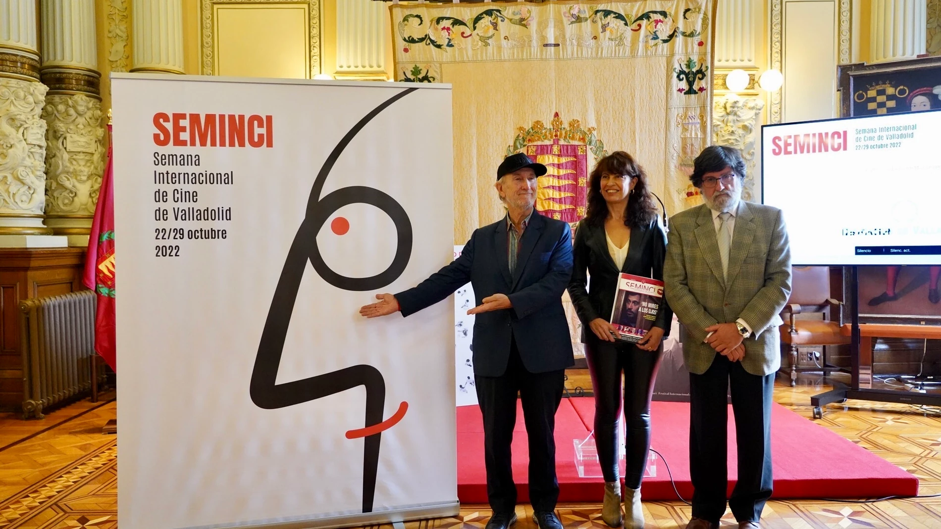 Presentación de la 67 Semana Internacional de Cine de Valladolid a cargo de Ana Redondo y Javier Angulo