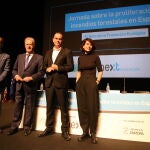 El presidente de la Diputación de Zamora, Francisco José Requejo, inaugura la ‘Jornada sobre la proliferación de incendios forestales en España’, organizada por la Institucióin provincial junto a Next Education, en colaboración con la European Climate Foundation, junto a Manuel Campo Vidal y Miriam Zaitegui-Pérez