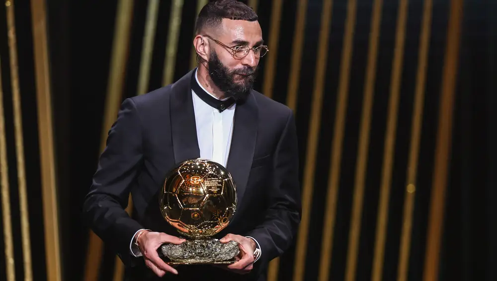 Karim Benzema durante la gala del Balón de Oro